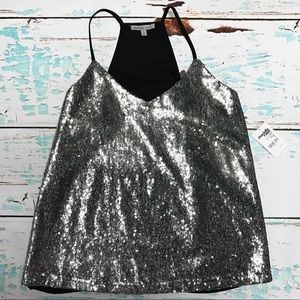 Silver Sequined Top ✨